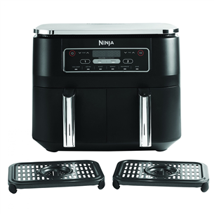 Karšto oro gruzdintuvė Ninja Foodi Dual Zone, 7,6 L, 2400 W, juoda  Prekė-AF300EU