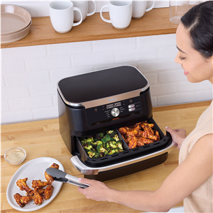 Karšto oro gruzdintuvė Ninja Foodi FlexDrawer AF500EU, 10.5 l, juoda