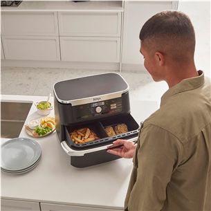 Karšto oro gruzdintuvė Ninja Foodi FlexDrawer AF500EU, 10.5 l, juoda