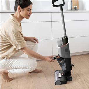 Belaidis dulkių siurblys - šluota Shark HydroVac Wet and Dry WD210EU, pilkas