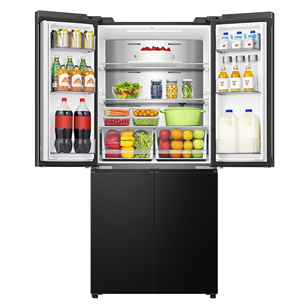 Šaldytuvas Hisense, Cross Door, No Frost, 483 L, aukštis 179 cm, juodas Prekė - RQ5P470SAFE
