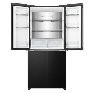 Šaldytuvas Hisense, Cross Door, No Frost, 483 L, aukštis 179 cm, juodas Prekė - RQ5P470SAFE