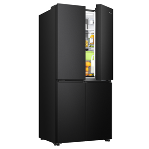 Šaldytuvas Hisense, Cross Door, No Frost, 483 L, aukštis 179 cm, juodas Prekė - RQ5P470SAFE
