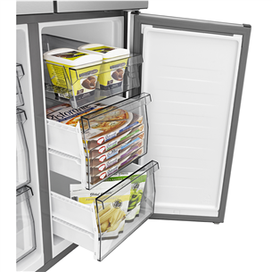 Šaldytuvas Hisense, Cross Door, No Frost, 483 L, aukštis 179 cm, juodas Prekė - RQ5P470SAFE