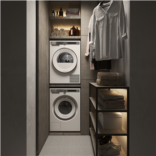 Asko, 11 kg, depth 76,9 cm - Clothes dryer Item - T611HX.W