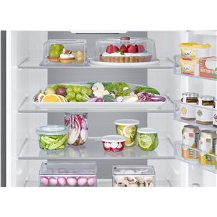 Šaldytuvas Samsung, SmartThings AI Energy, 203 cm, 538 L, nerūdijančio plieno sp. Prekė - RB53DG703ES9EO