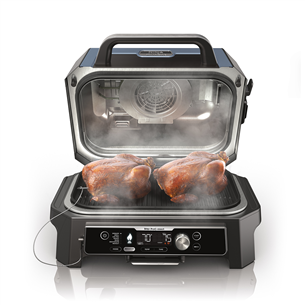 Elektrinis grilis Ninja Woodfire Pro Connect XL, mėlynas/juodas Prekė-OG901EU