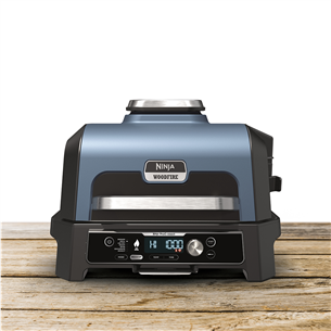 Elektrinis grilis Ninja Woodfire Pro Connect XL, mėlynas/juodas Prekė-OG901EU