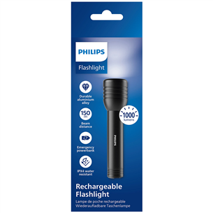 Prožektorius Philips Torch, 1000 lm, juodas  Prekė-SFL7005R/10