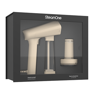 SteamOne, smėlio spalvos - Rankinis garintuvas + pūkų surinkiklis Prekė-SN200B+CREAMRP