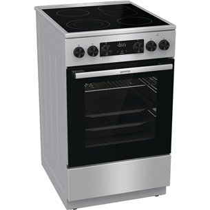 Gorenje, 70 л, ширина 50 см, нерж. сталь - Керамическая плита с электрической духовкой Товар - GECS5C70XA