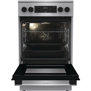 Gorenje, 70 л, ширина 50 см, нерж. сталь - Керамическая плита с электрической духовкой Товар - GECS5C70XA