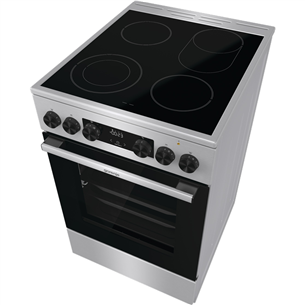 Gorenje, 70 л, ширина 50 см, нерж. сталь - Керамическая плита с электрической духовкой Товар - GECS5C70XA