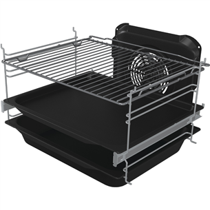 Gorenje, 70 л, ширина 50 см, нерж. сталь - Керамическая плита с электрической духовкой Товар - GECS5C70XA