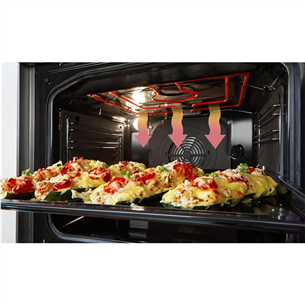 Gorenje, 70 л, ширина 50 см, нерж. сталь - Керамическая плита с электрической духовкой Товар - GECS5C70XA
