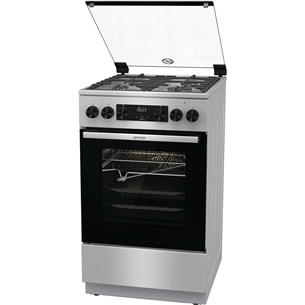 Dujinė viryklė su elektrine orkaite Gorenje GKS5C70XF, 70 L, plotis 50 cm