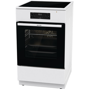 Gorenje, 70 L, width 50 cm, white - Induction cooker with electric oven Item - GEIT5C60WPG