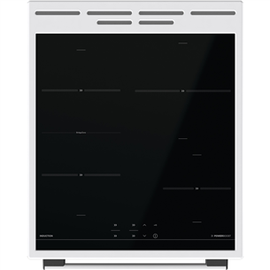 Gorenje, 70 L, width 50 cm, white - Induction cooker with electric oven Item - GEIT5C60WPG