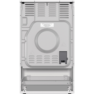 Gorenje, 70 L, width 50 cm, white - Induction cooker with electric oven Item - GEIT5C60WPG