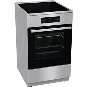 Gorenje, 70 L, width 50 cm, inox - Induction cooker with electric oven Item - GEIT5C61XPG