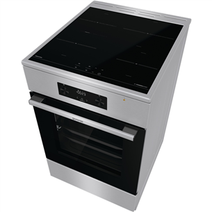 Gorenje, 70 L, width 50 cm, inox - Induction cooker with electric oven Item - GEIT5C61XPG