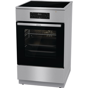Gorenje, 70 L, width 50 cm, inox - Induction cooker with electric oven Item - GEIT5C61XPG