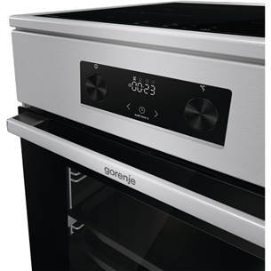 Gorenje, 70 L, width 50 cm, inox - Induction cooker with electric oven Item - GEIT5C61XPG