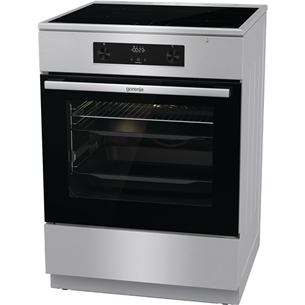 Gorenje, 71 л, ширина 60 см, нерж. сталь - Индукционная плита с электрической духовкой Товар - GEIT6C60XPG