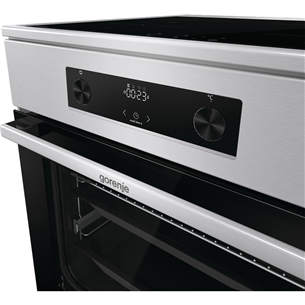 Gorenje, 71 л, ширина 60 см, нерж. сталь - Индукционная плита с электрической духовкой Товар - GEIT6C60XPG