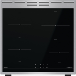 Gorenje, 71 л, ширина 60 см, нерж. сталь - Индукционная плита с электрической духовкой Товар - GEIT6C60XPG