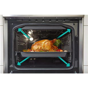 Gorenje, 71 л, ширина 60 см, нерж. сталь - Индукционная плита с электрической духовкой Товар - GEIT6C60XPG