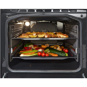 Gorenje, 71 л, ширина 60 см, нерж. сталь - Индукционная плита с электрической духовкой Товар - GEIT6C60XPG