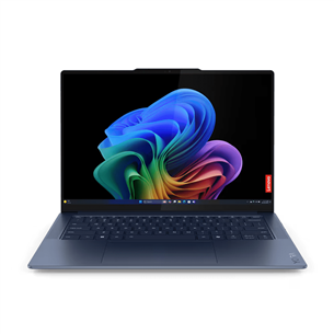 Nešiojamas kompiuteris Lenovo Yoga Slim 7 14Q8X9, 14.5'', 3K, OLED, Snapdragon® X Elite, 16 GB, 512 GB, Copilot+, ENG, tamsiai mėlyna   Prekė-83ED002UMH 83ED002UMH
