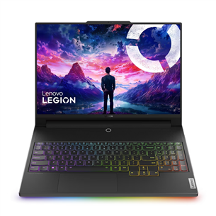 Nešiojamas kompiuteris Lenovo Legion 9 16IRX9, 16'', 3.2K, i9, 64 GB, 2 TB, RTX 4090, ENG, juodas 83G00040LT
