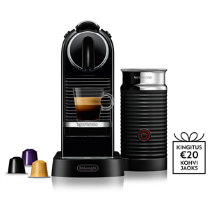 Kapsulinis kavos aparatas Nespresso Citiz Milk, juoda