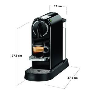 Kapsulinis kavos aparatas Nespresso Citiz, juoda