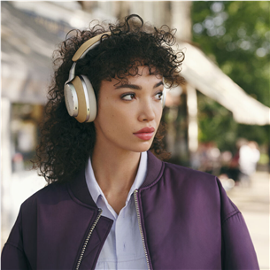 Belaidės ausinės Bowers & Wilkins Px8, noise-cancelling, tan