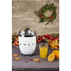 Citrusinių vaisių sulčiaspaudė Smeg 50's Style Aesthetic, 70 W, balta Prekė - CJF11WHEU