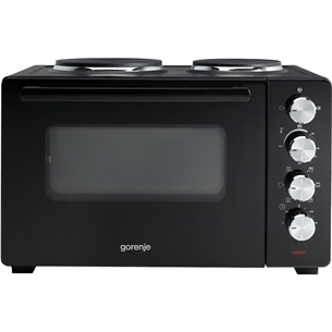 Mini orkaitė su 2 kaitvietėmis Gorenje, 30 L, 3200 W, juoda Prekė - OM30GBX