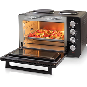 Mini orkaitė su 2 kaitvietėmis Gorenje, 30 L, 3200 W, juoda Prekė - OM30GBX