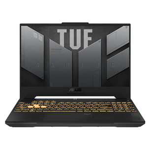 Asus TUF Gaming F15, 15.6'', FHD, IPS, i7, 16 GB, 512 GB, RTX 4070, tamsiai pilkas – Nešiojamas kompiuteris Prekė-FX507ZI4-LP031W FX507ZI4-LP031W