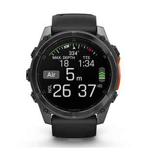 Išmanusis laikrodis Garmin Fenix 8, 51 mm, tamsiai pilka Prekė - 010-02905-00
