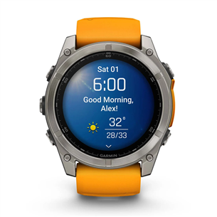 Išmanusis laikrodis Garmin Fenix 8 Sapphire, 51 mm, titano Prekė - 010-02905-11