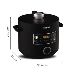 Tefal Turbo Cusine, 1090 W, black - Pressure and Multicooker Item - CY7548