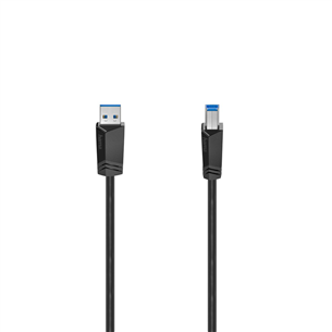Hama USB-A / USB-B Cable, 5 Gbit/s, juodas - Laidas 00200625