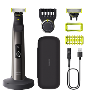 Kūno ir barzdos skustuvas Philips OneBlade Pro 360 Face + body, pilkas   Prekė-QP6652/61 QP6652/61