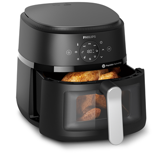 Philips Airfryer 2000 series, 6.2 L, 1700 W, juoda - Karšto oro gruzdintuvė