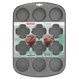 Keksiukų forma Tefal Easybake, 12 keksiukų, 38 X 27 cm   Prekė-J1745074