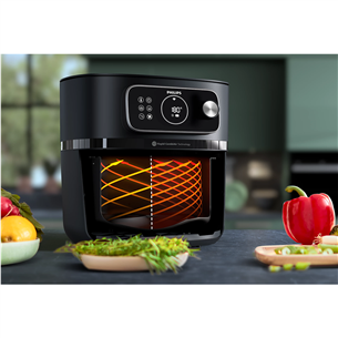 Philips Airfryer Combi XXL Connected, 8,3 L, 2200 W, juoda - Gruzdintuvė   Prekė-HD9876/90