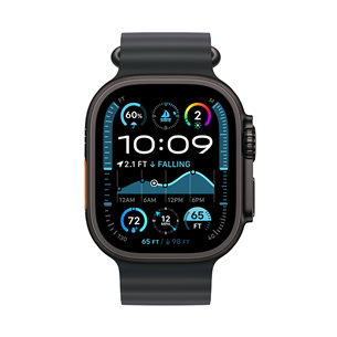 Išmanusis laikrodis Apple Watch Ultra 2, 49 mm, ocean band, black titanium / black Prekė-MX4P3EL/A